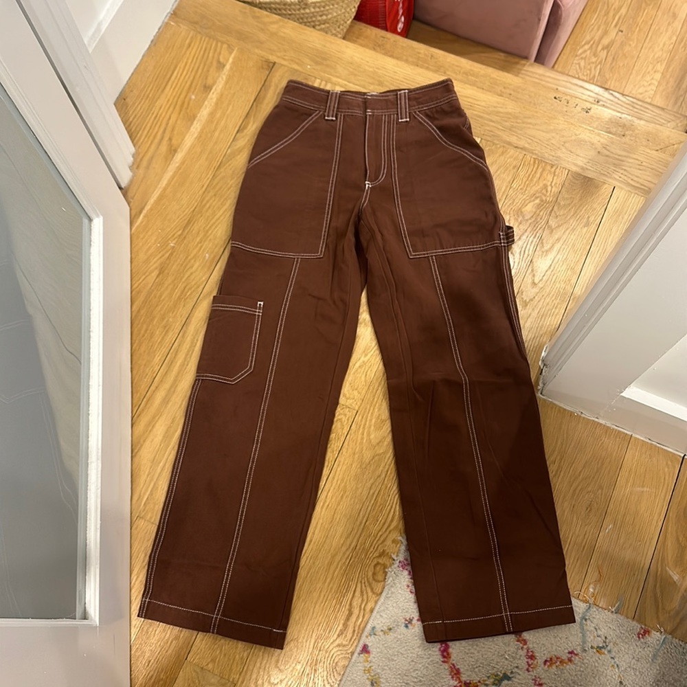 Aritzia brown cargo pants